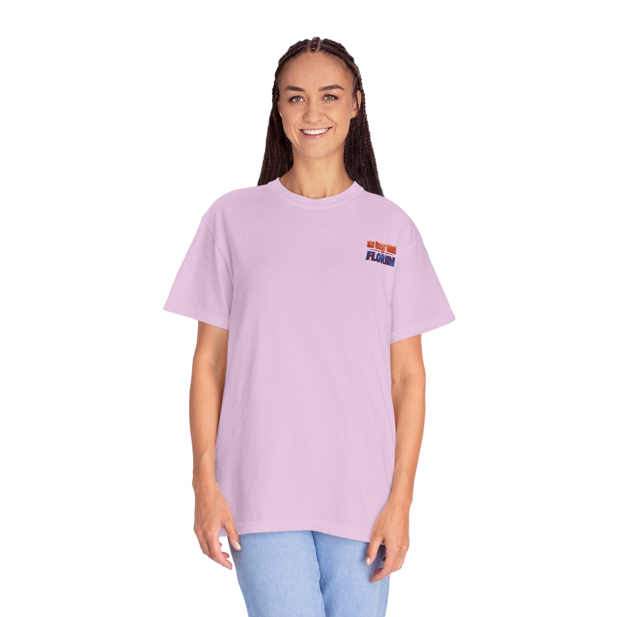 Florida The great wall Vintage Crewneck T-Shirt — 'The Gulf Will Florida' Retro Mailman Graphic