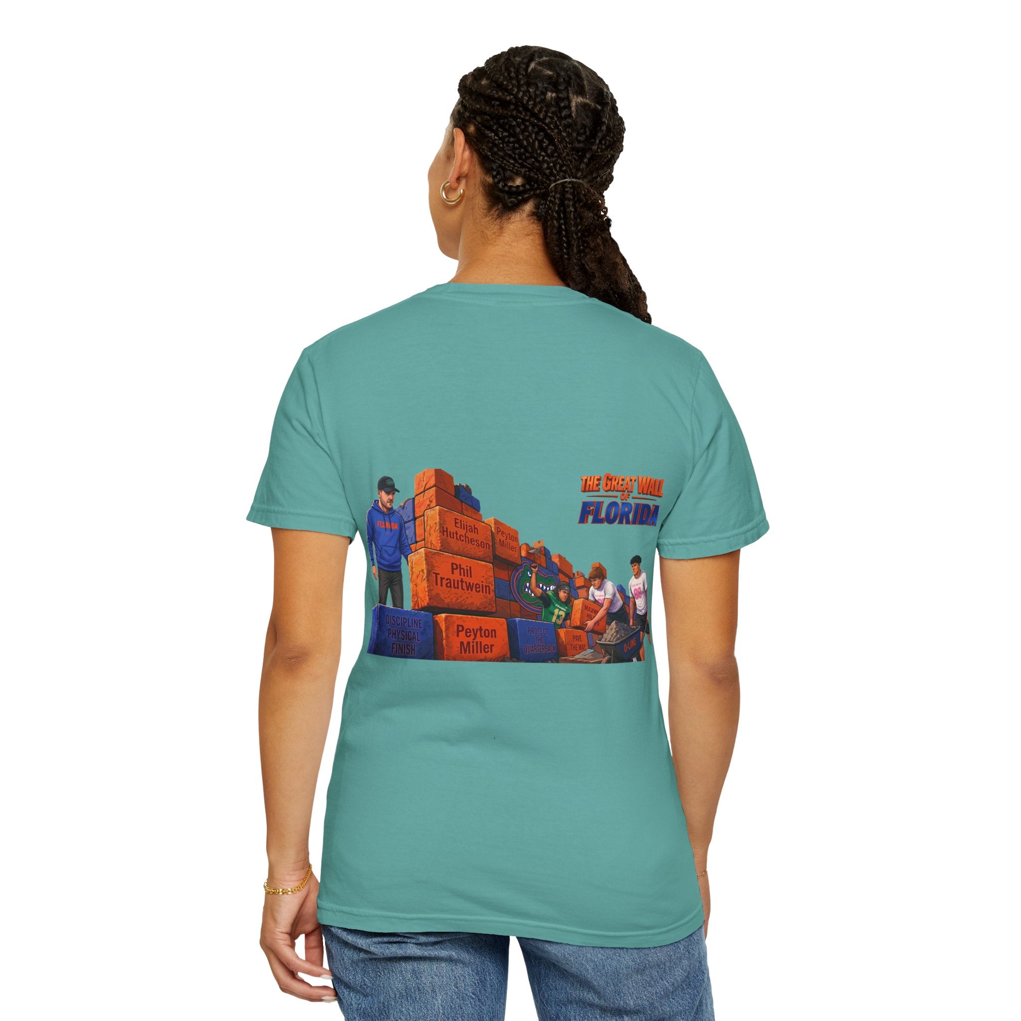 Florida The great wall Vintage Crewneck T-Shirt — 'The Gulf Will Florida' Retro Mailman Graphic