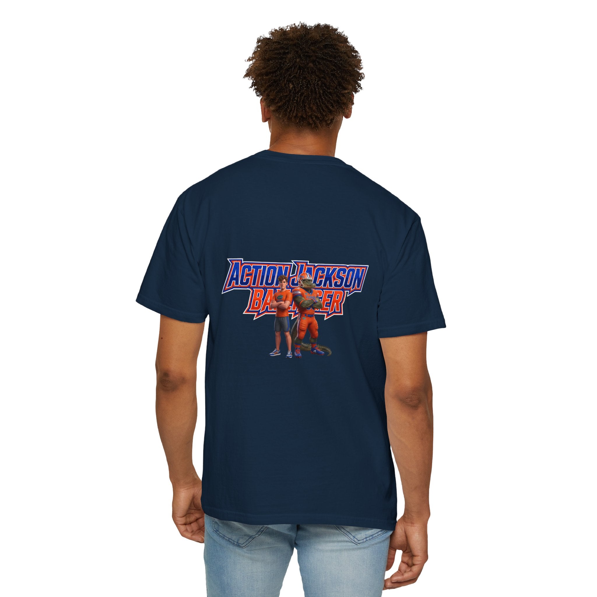 Action Jackson  T‑Shirt — Retro Team Graphic Tee