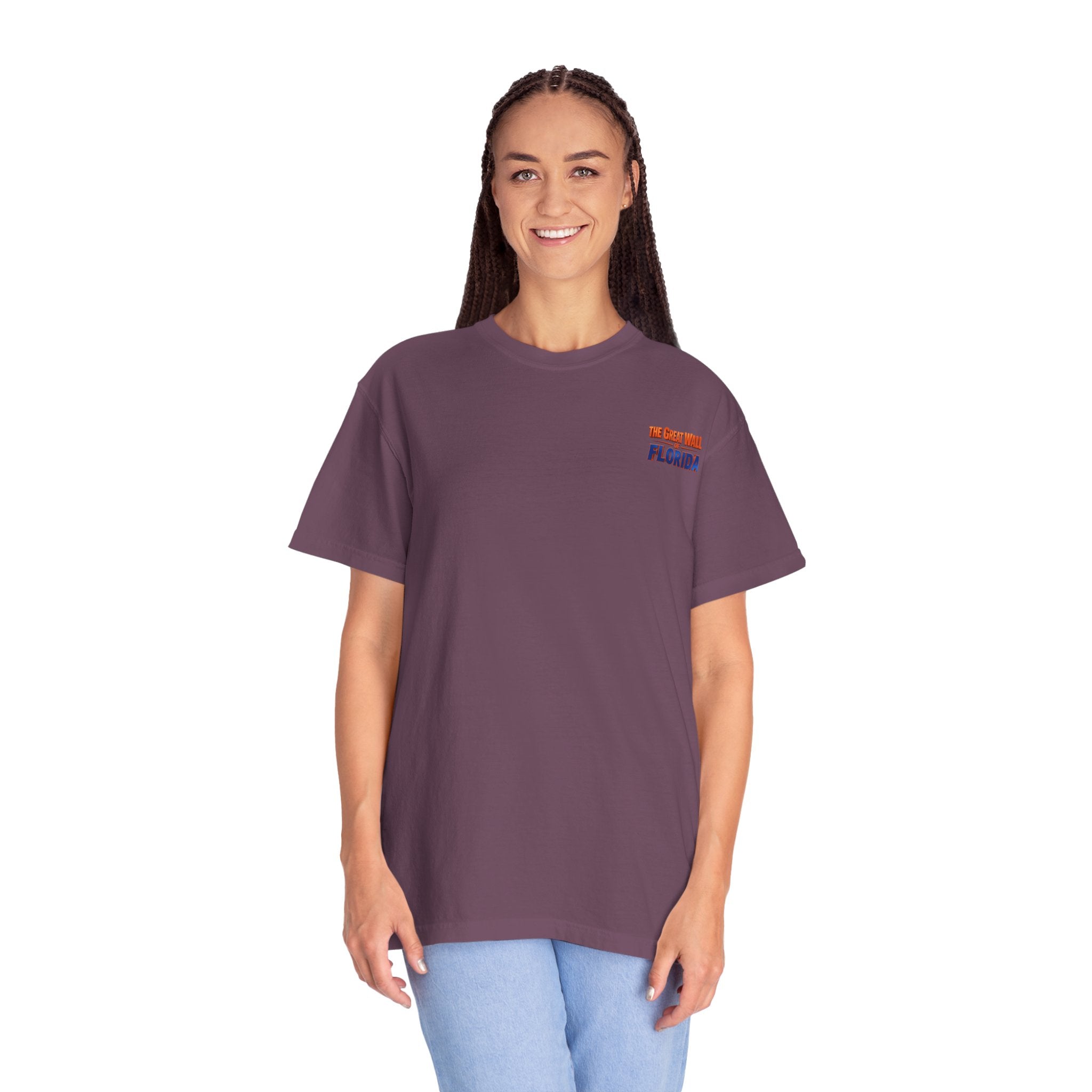 Florida The great wall Vintage Crewneck T-Shirt — 'The Gulf Will Florida' Retro Mailman Graphic