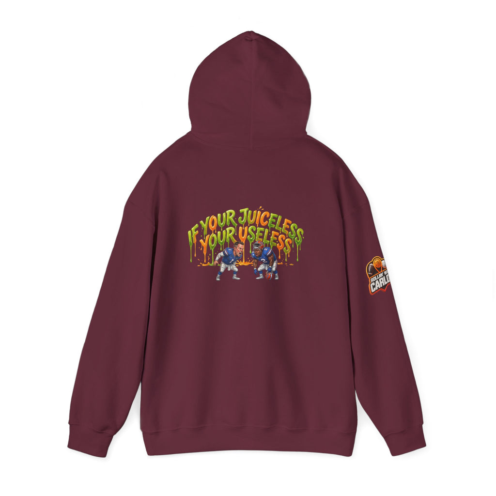 If Your Juiceless Your Useless Hoodie | Cartoon Characters, Retro Graphic