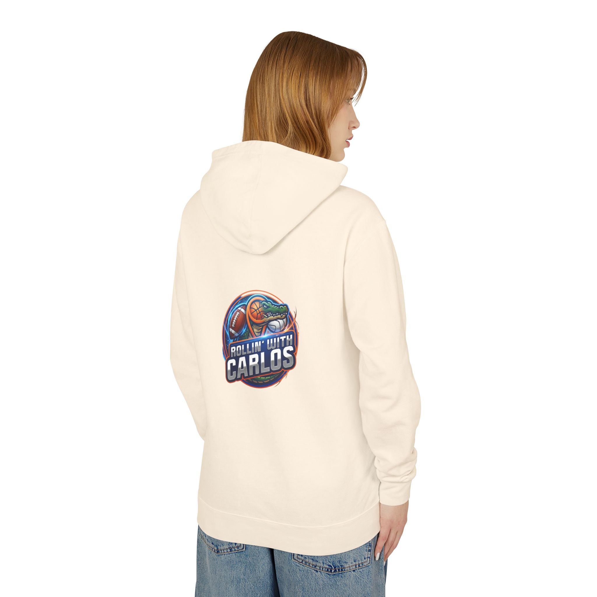 Hoodie • Rollin' with Carlos Vintage Racing Graphic Lightweight Hoodie