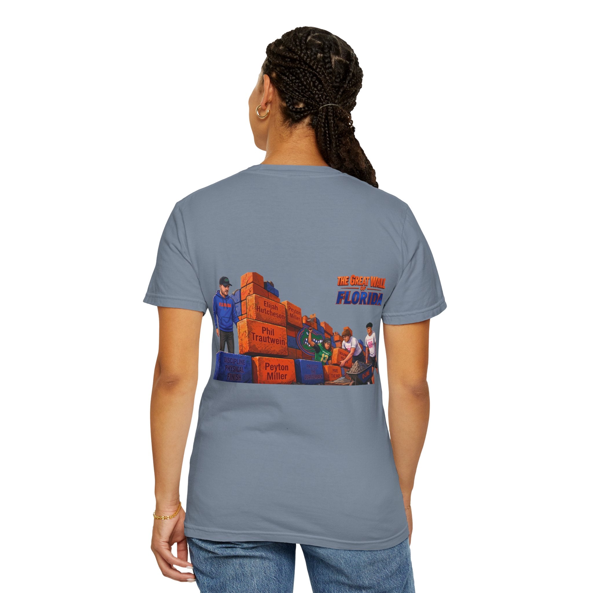 Florida The great wall Vintage Crewneck T-Shirt — 'The Gulf Will Florida' Retro Mailman Graphic