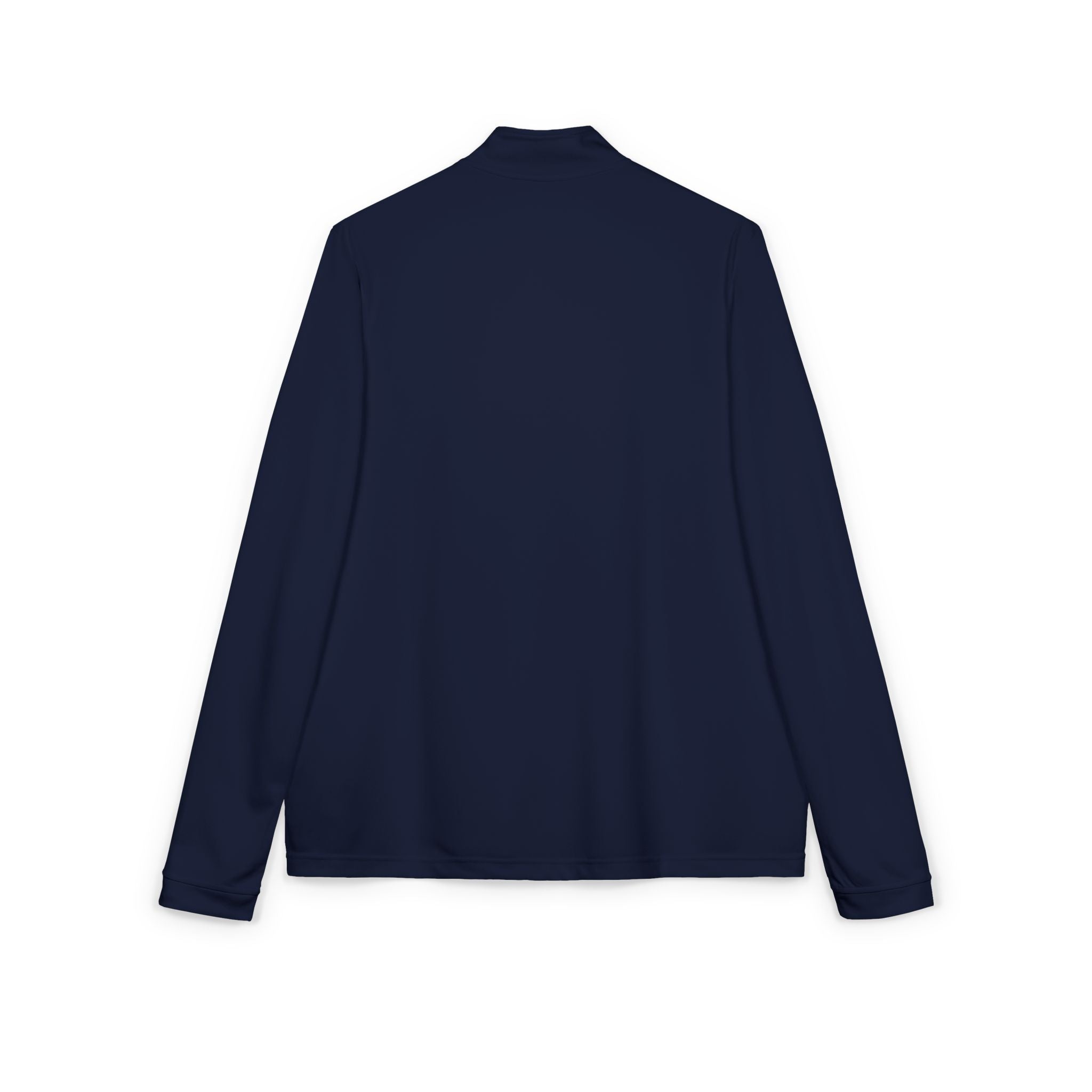 Embroidered Adidas Quarter-Zip Pullover — White Performance Pullover