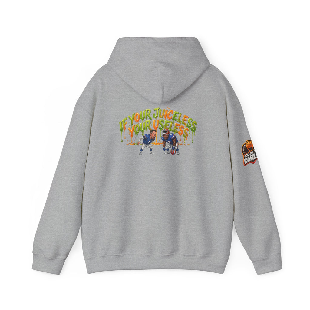 If Your Juiceless Your Useless Hoodie | Cartoon Characters, Retro Graphic