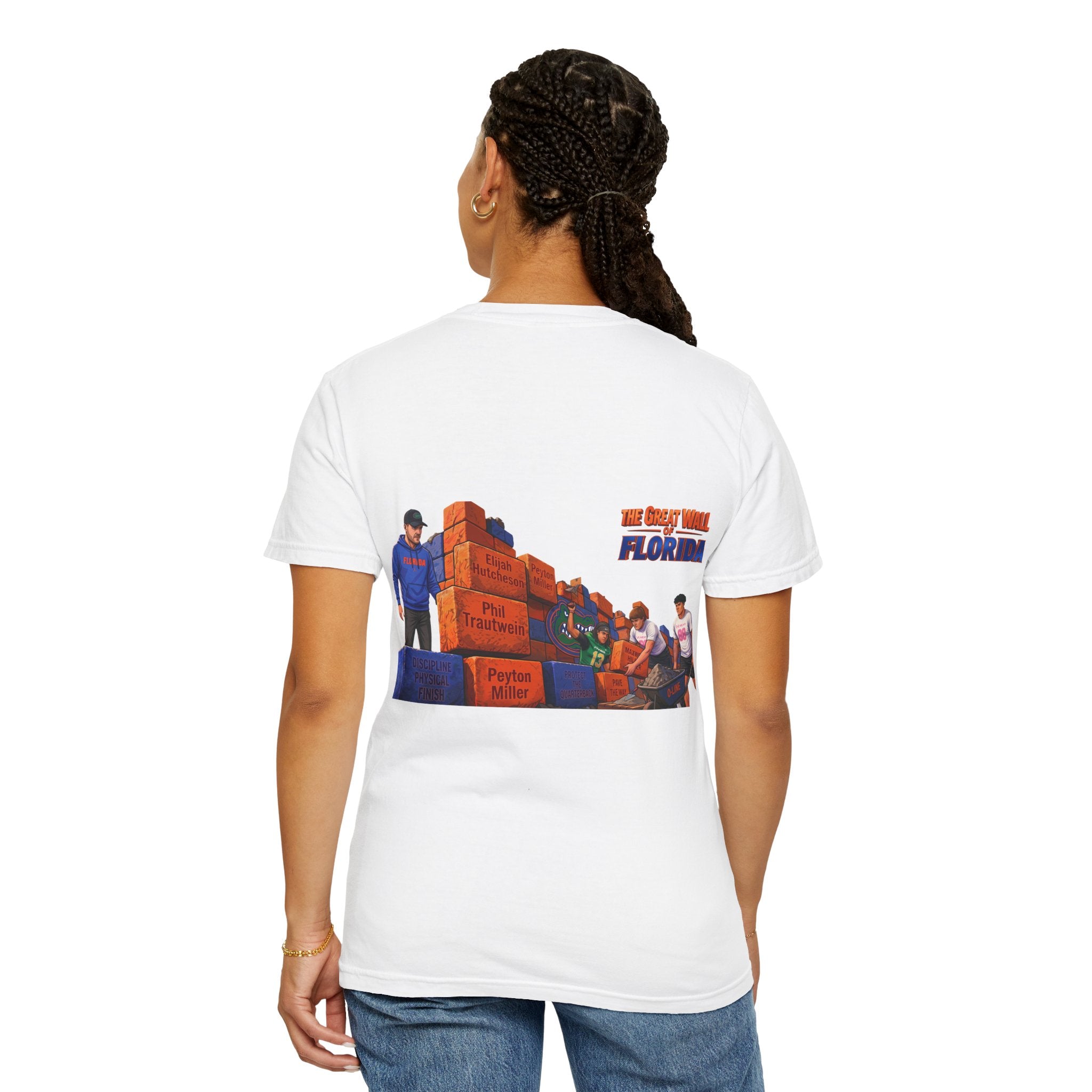 Florida The great wall Vintage Crewneck T-Shirt — 'The Gulf Will Florida' Retro Mailman Graphic