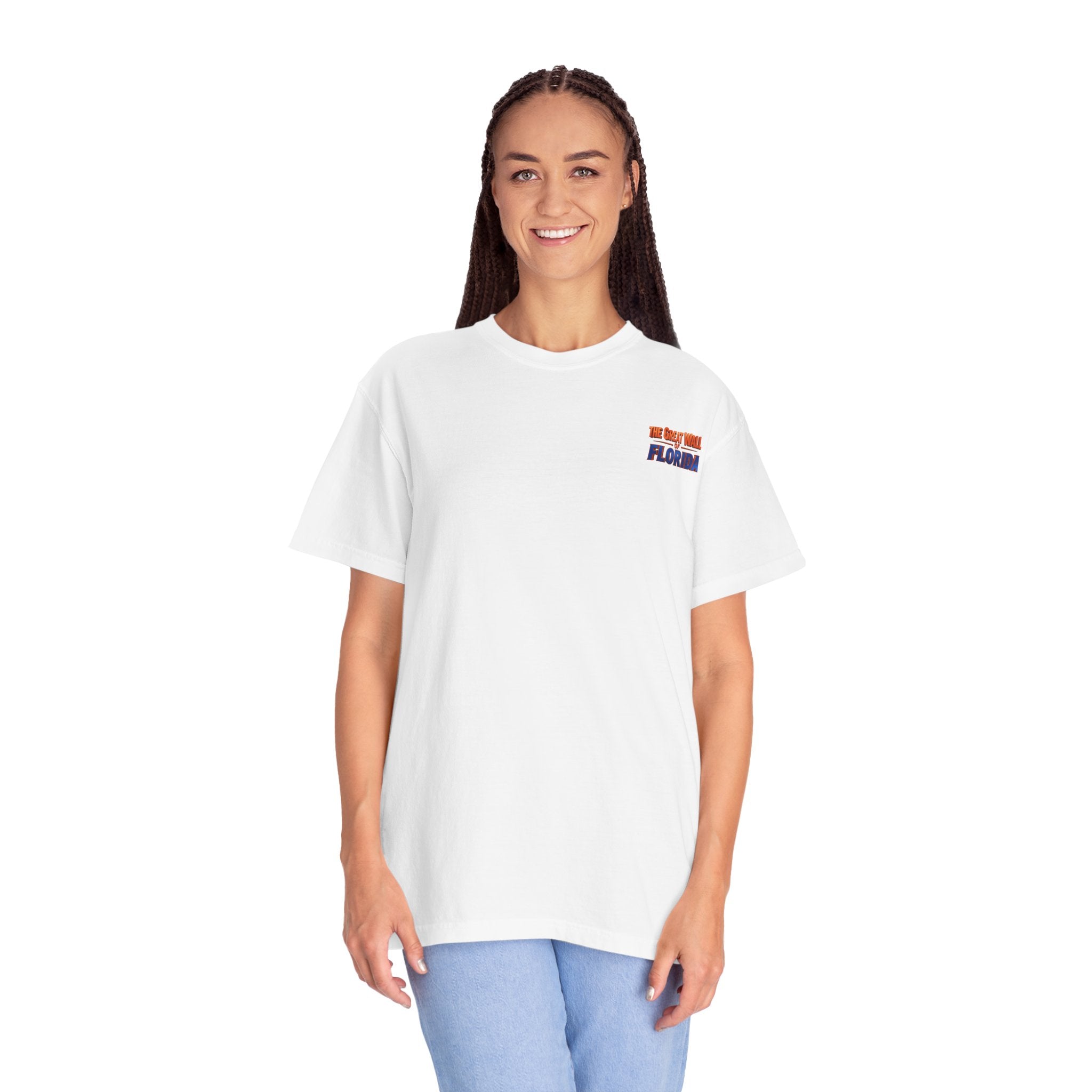 Florida The great wall Vintage Crewneck T-Shirt — 'The Gulf Will Florida' Retro Mailman Graphic