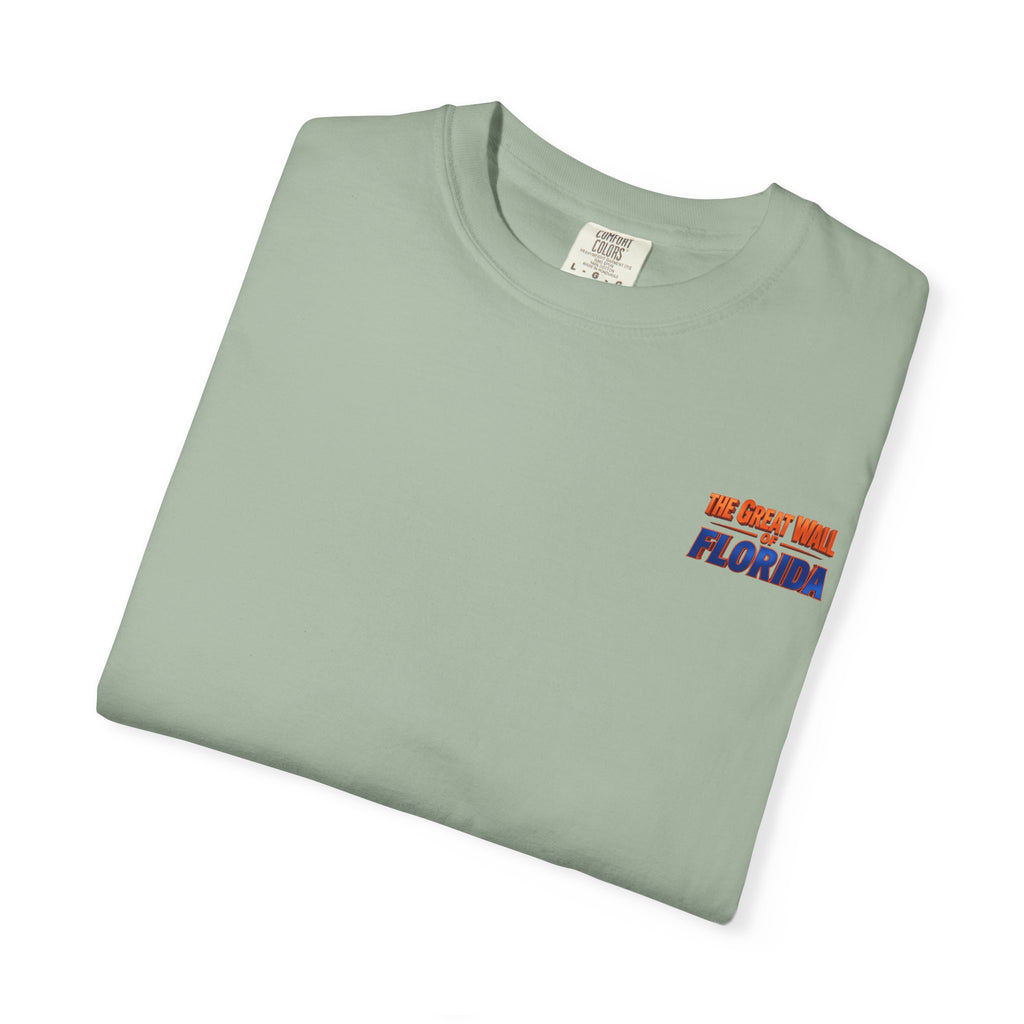 Florida The great wall Vintage Crewneck T-Shirt — 'The Gulf Will Florida' Retro Mailman Graphic