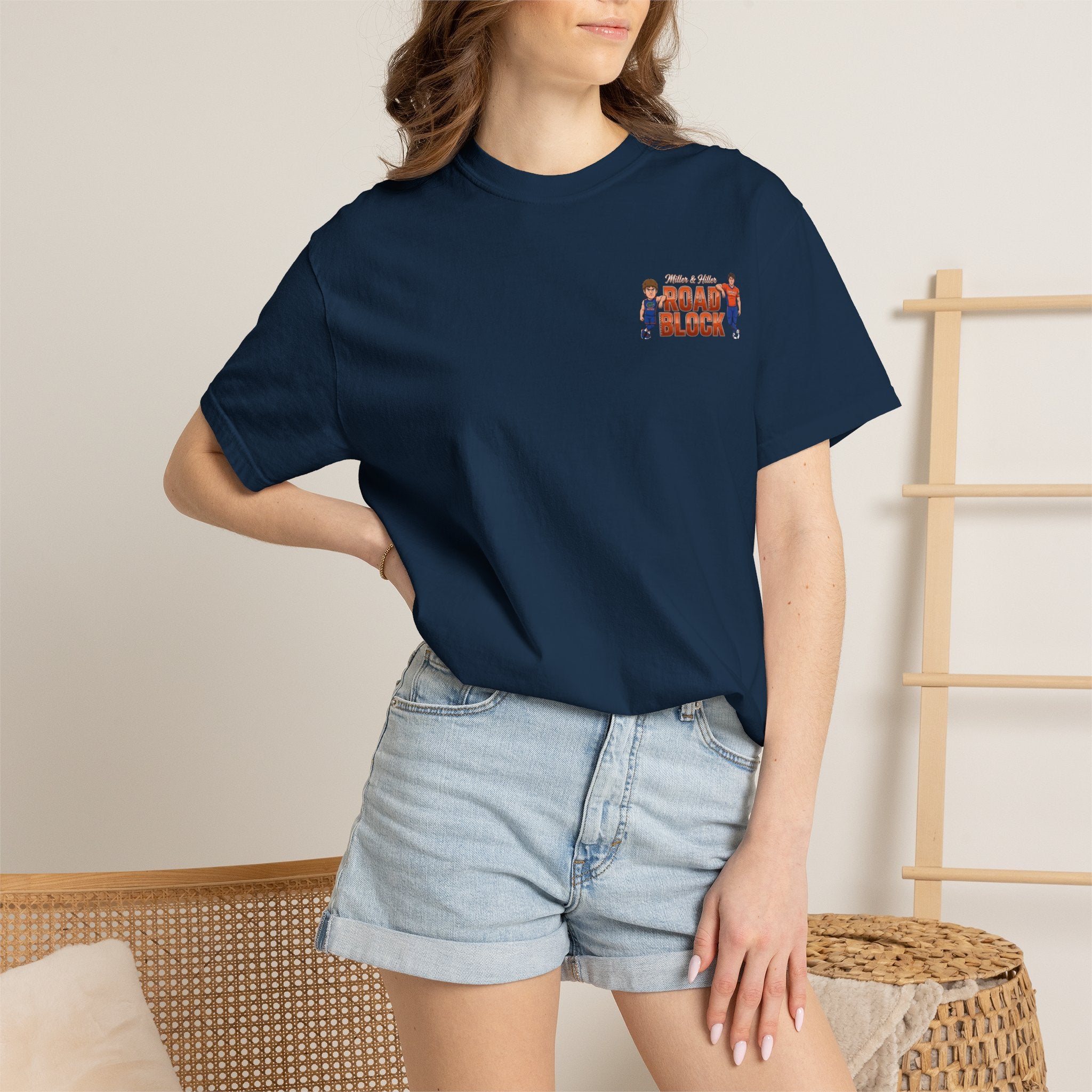 T-Shirt — "Road Block" Soccer Players Graphic Tee