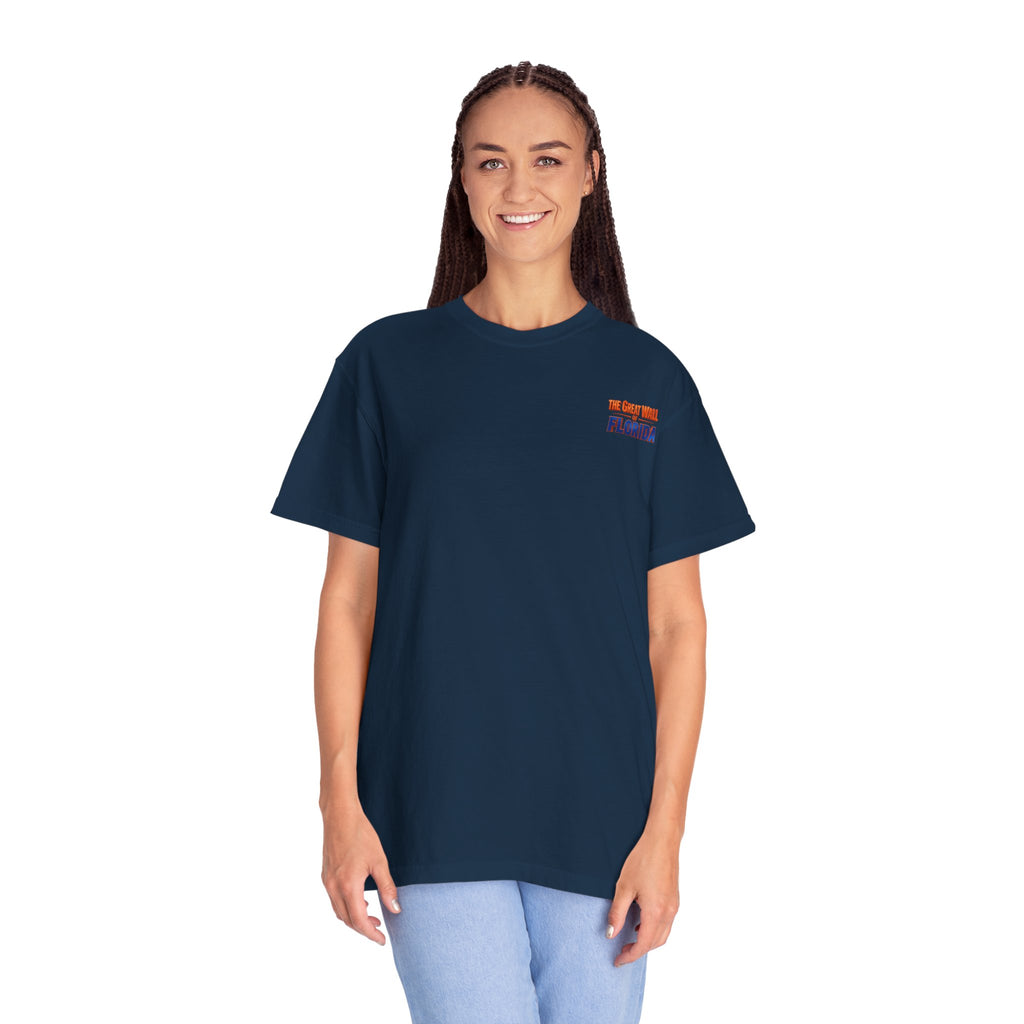 Florida The great wall Vintage Crewneck T-Shirt — 'The Gulf Will Florida' Retro Mailman Graphic