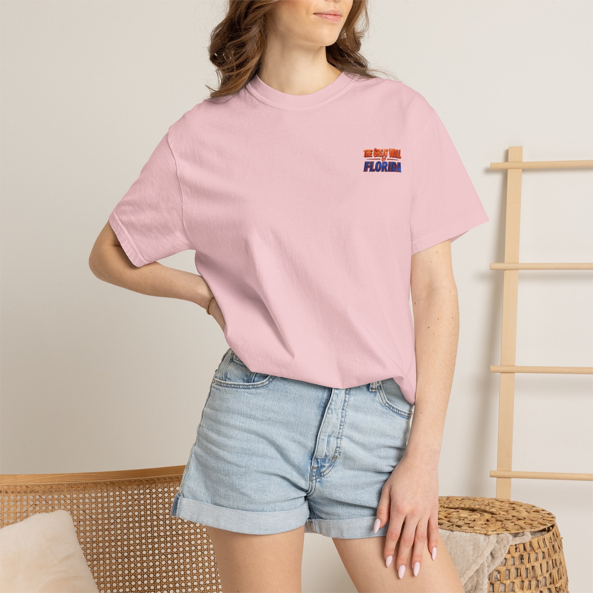 Florida The great wall Vintage Crewneck T-Shirt — 'The Gulf Will Florida' Retro Mailman Graphic