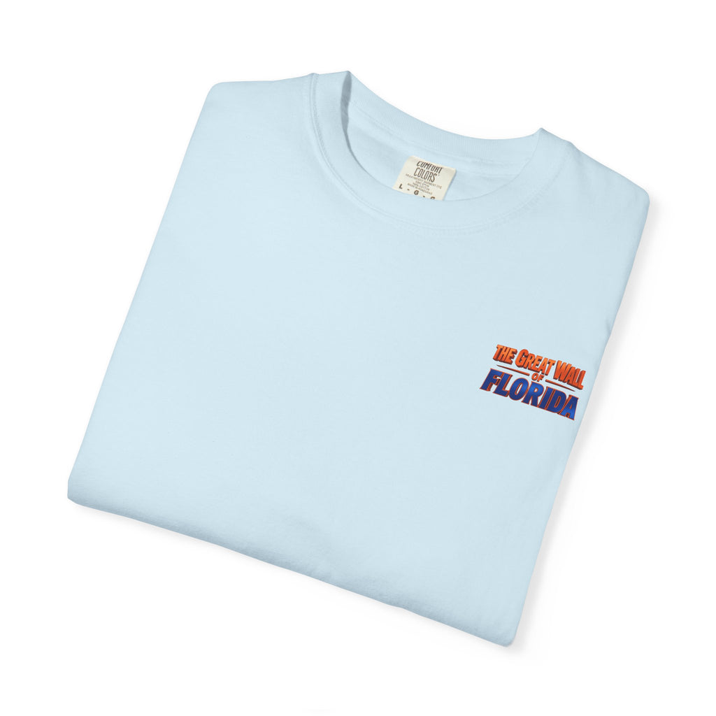 Florida The great wall Vintage Crewneck T-Shirt — 'The Gulf Will Florida' Retro Mailman Graphic