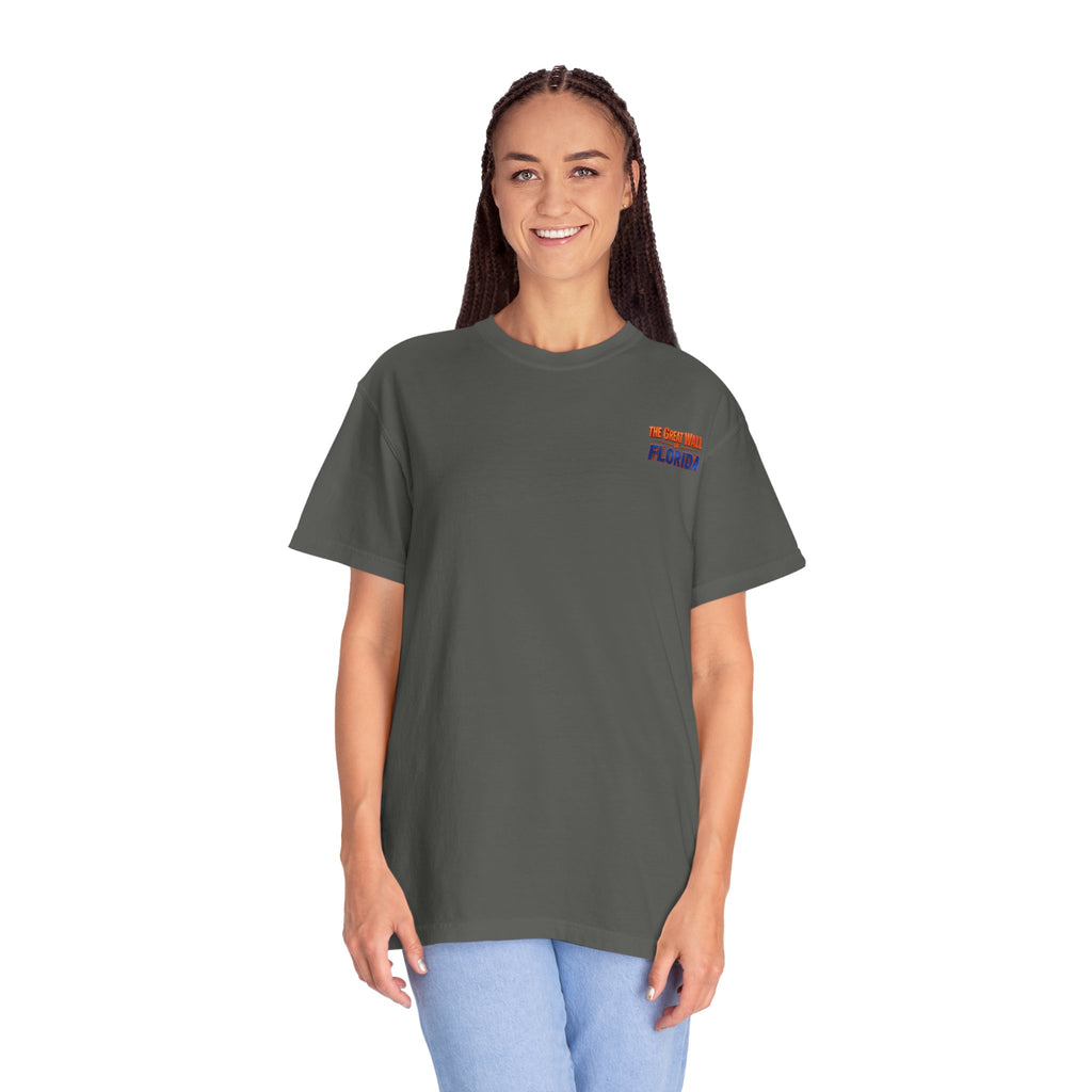 Florida The great wall Vintage Crewneck T-Shirt — 'The Gulf Will Florida' Retro Mailman Graphic