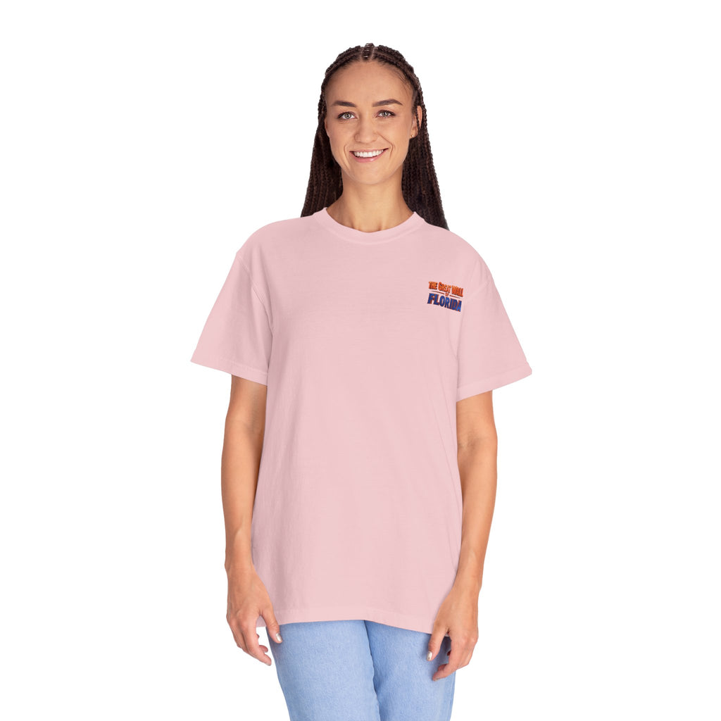 Florida The great wall Vintage Crewneck T-Shirt — 'The Gulf Will Florida' Retro Mailman Graphic
