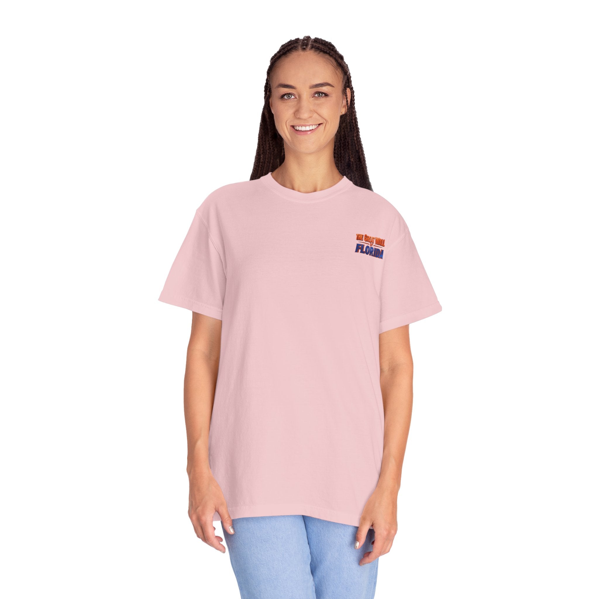 Florida The great wall Vintage Crewneck T-Shirt — 'The Gulf Will Florida' Retro Mailman Graphic