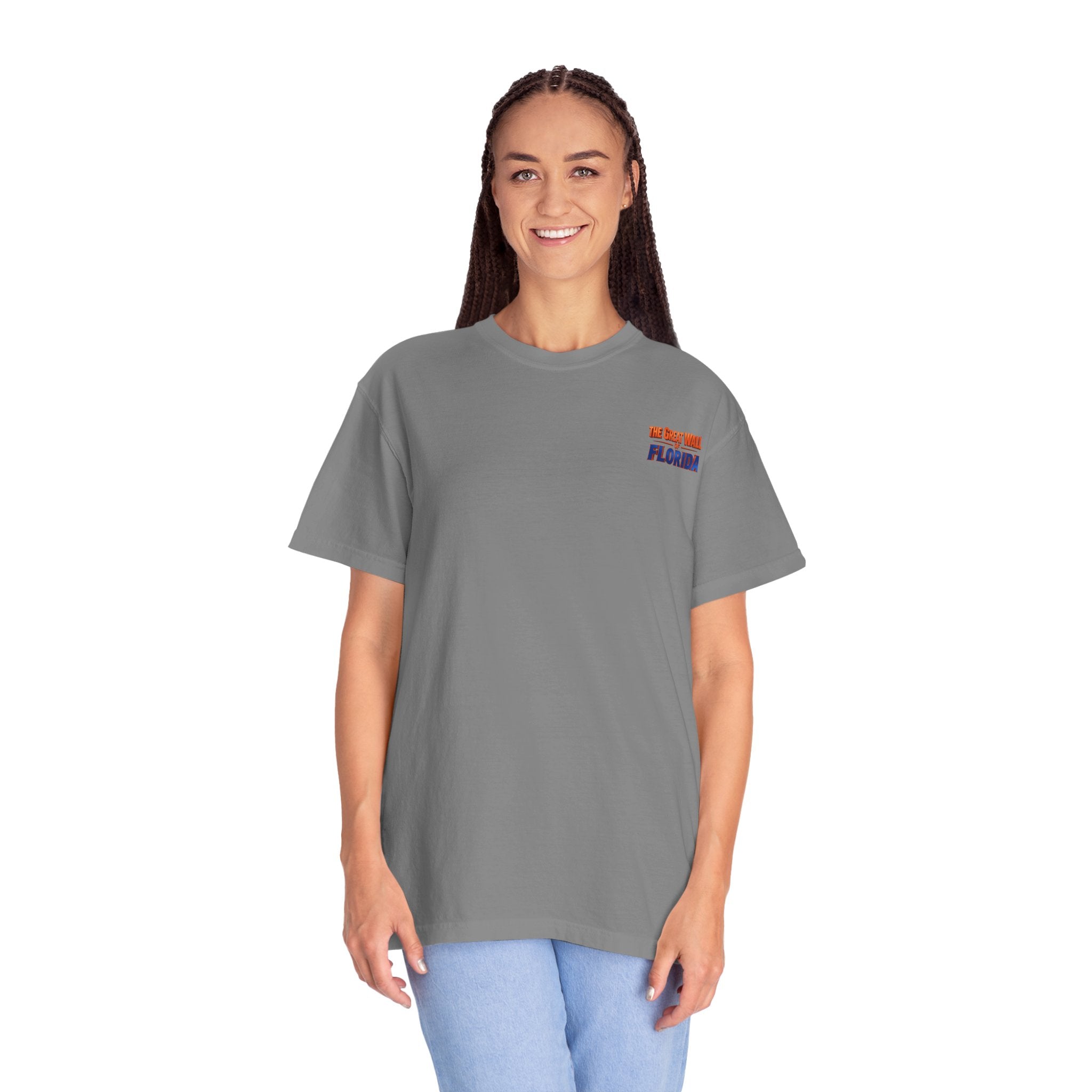 Florida The great wall Vintage Crewneck T-Shirt — 'The Gulf Will Florida' Retro Mailman Graphic