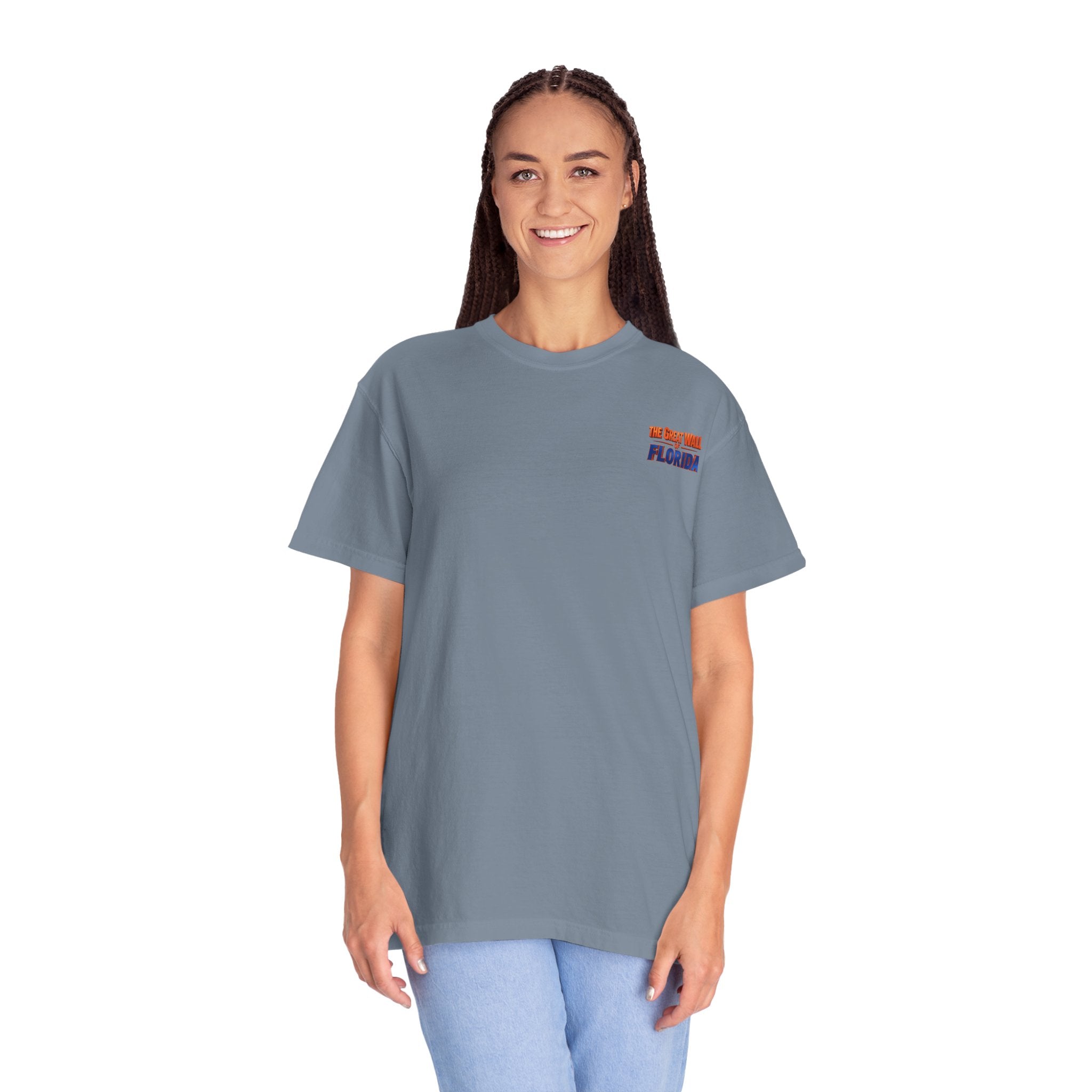 Florida The great wall Vintage Crewneck T-Shirt — 'The Gulf Will Florida' Retro Mailman Graphic