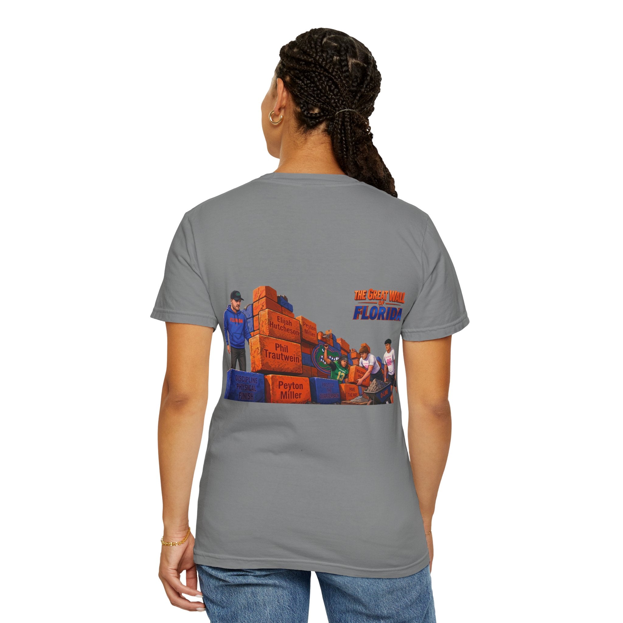 Florida The great wall Vintage Crewneck T-Shirt — 'The Gulf Will Florida' Retro Mailman Graphic