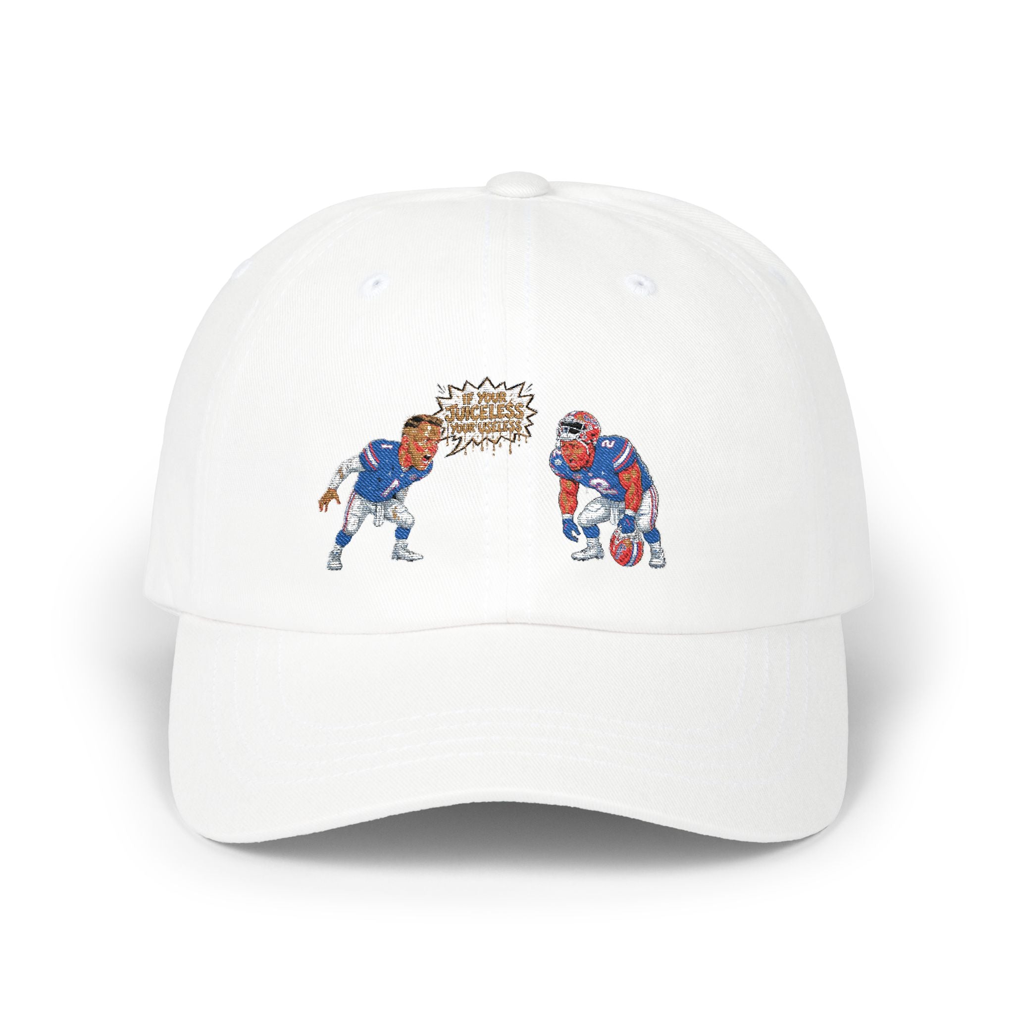 Football Players Talking cap | Dad Cap, Sports Illustration