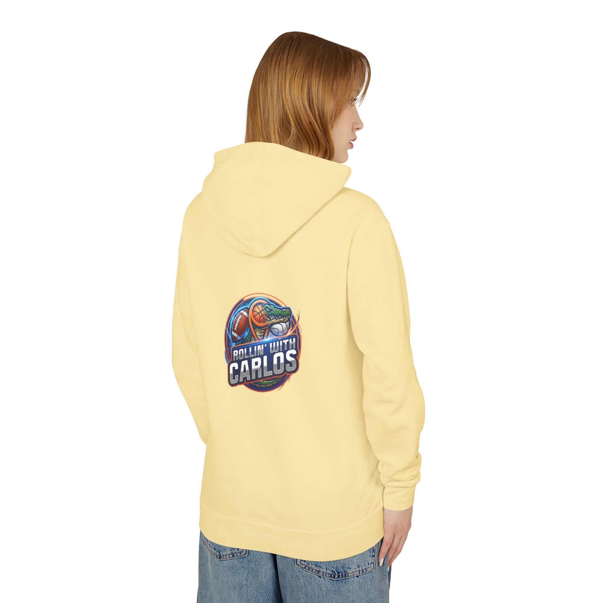 Hoodie • Rollin' with Carlos Vintage Racing Graphic Lightweight Hoodie