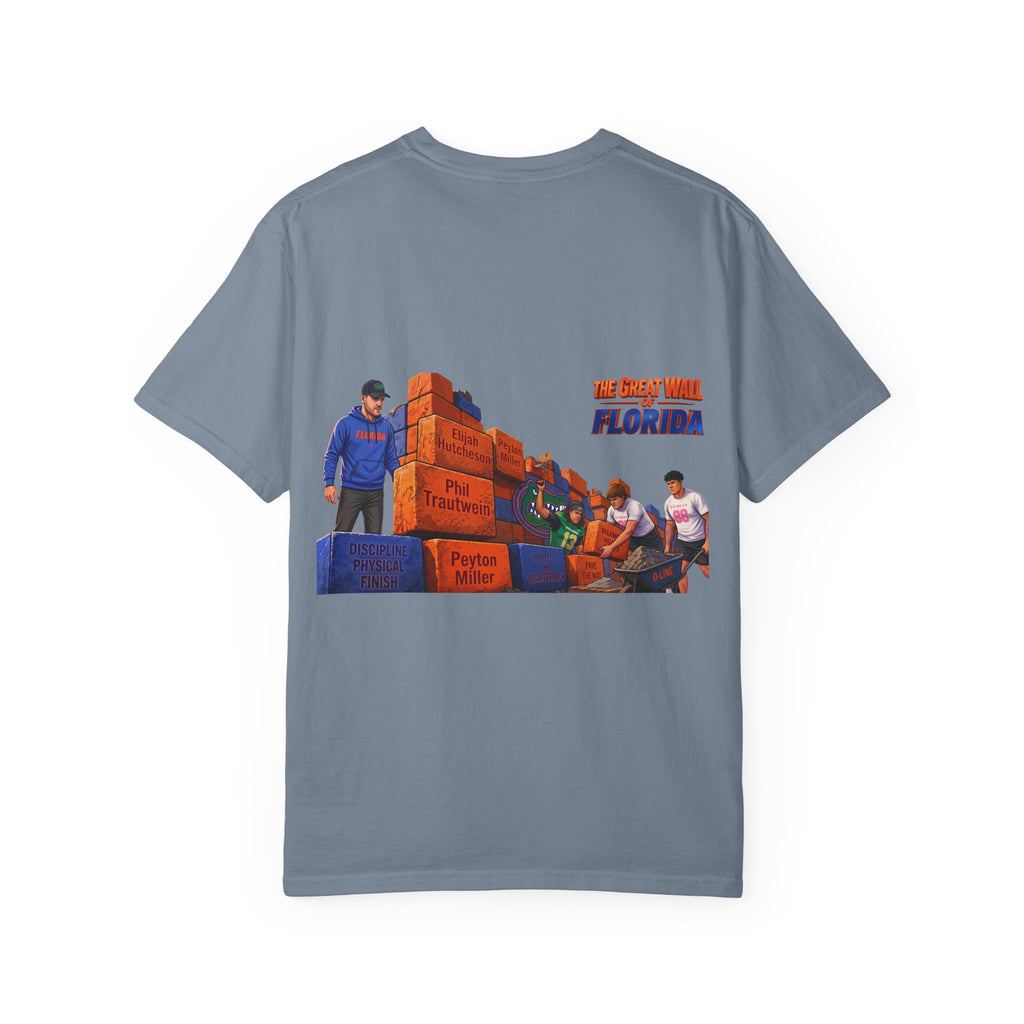 Florida The great wall Vintage Crewneck T-Shirt — 'The Gulf Will Florida' Retro Mailman Graphic