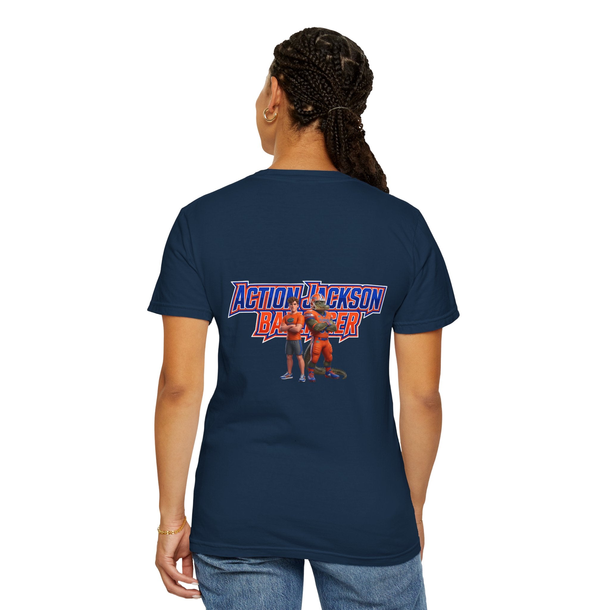 Action Jackson  T‑Shirt — Retro Team Graphic Tee