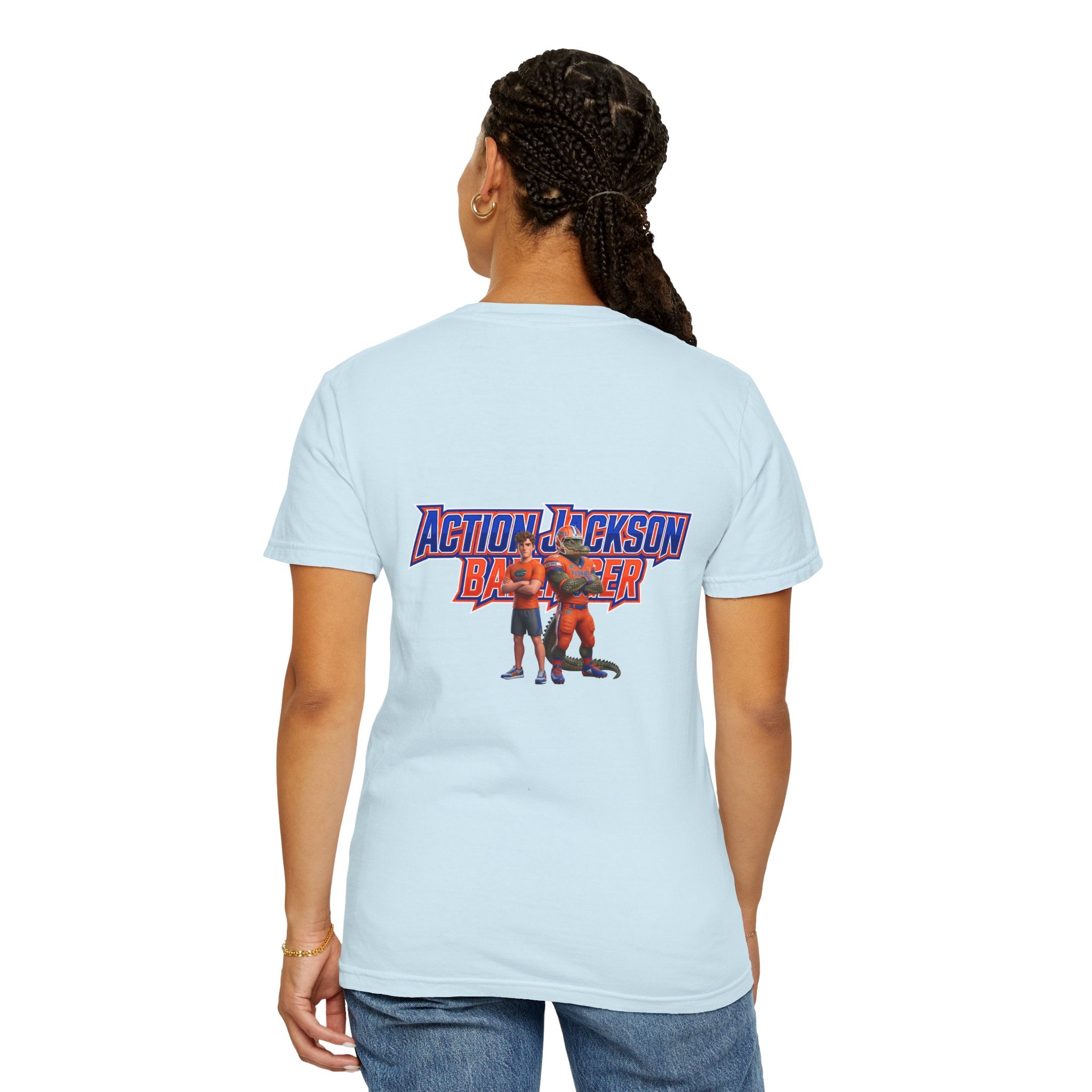 Action Jackson  T‑Shirt — Retro Team Graphic Tee