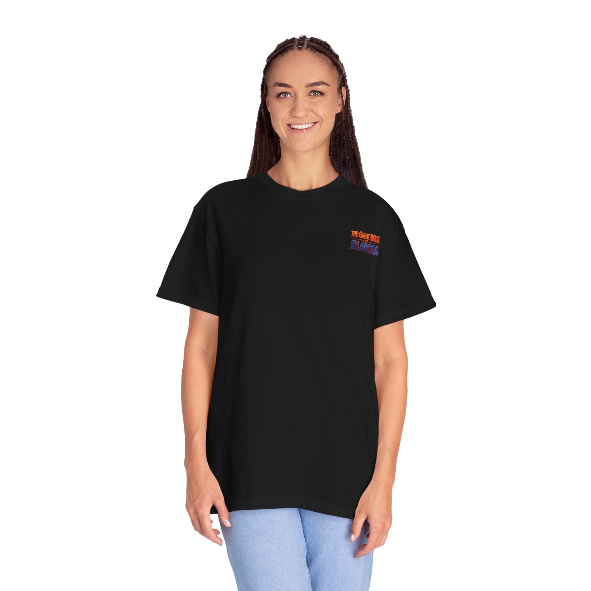 Florida The great wall Vintage Crewneck T-Shirt — 'The Gulf Will Florida' Retro Mailman Graphic