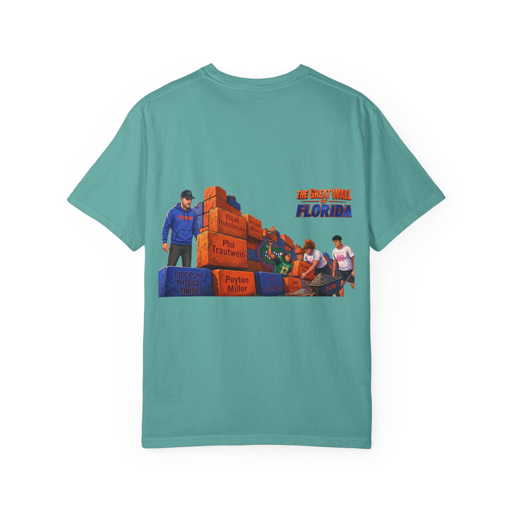 Florida The great wall Vintage Crewneck T-Shirt — 'The Gulf Will Florida' Retro Mailman Graphic