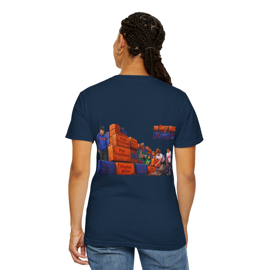 Florida The great wall Vintage Crewneck T-Shirt — 'The Gulf Will Florida' Retro Mailman Graphic