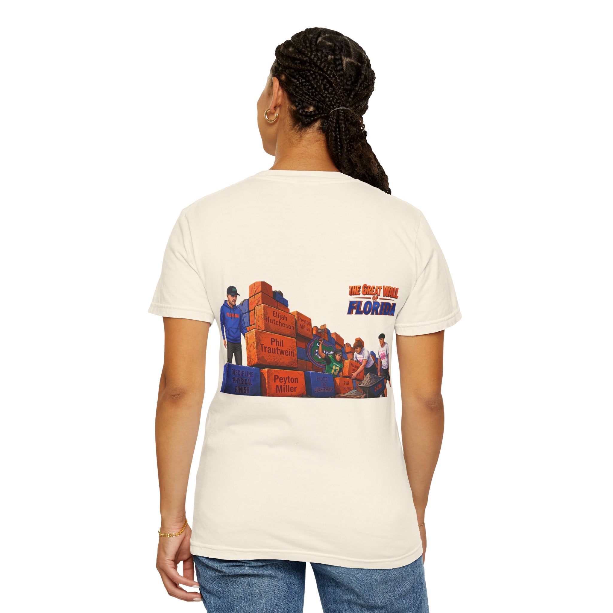 Florida The great wall Vintage Crewneck T-Shirt — 'The Gulf Will Florida' Retro Mailman Graphic