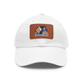 Swampcasts Leather Patch Dad Hat – Retro Sports Podcast Logo Cap
