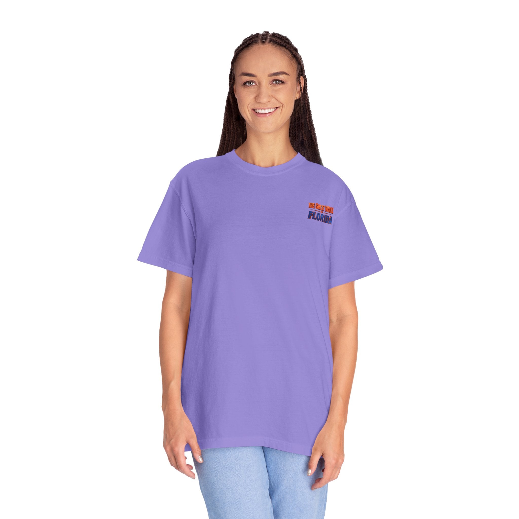 Florida The great wall Vintage Crewneck T-Shirt — 'The Gulf Will Florida' Retro Mailman Graphic