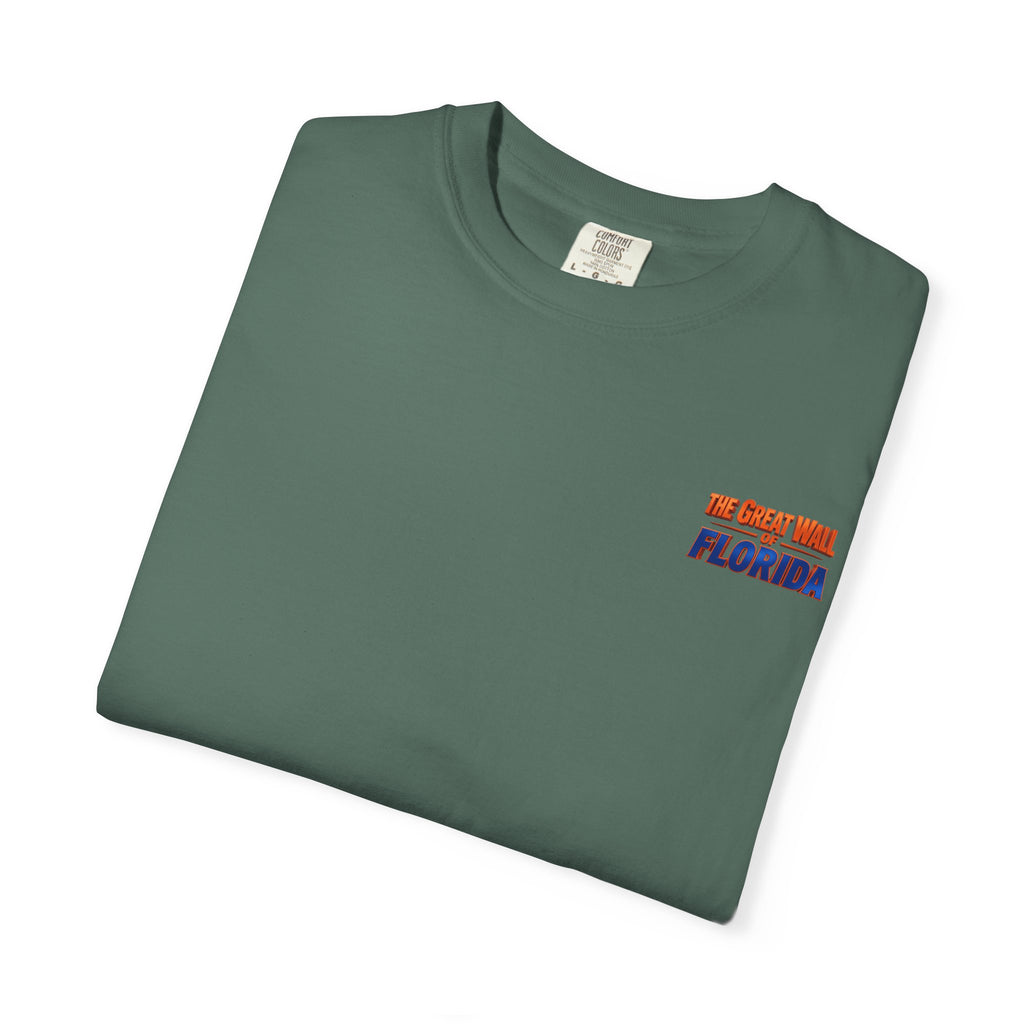 Florida The great wall Vintage Crewneck T-Shirt — 'The Gulf Will Florida' Retro Mailman Graphic